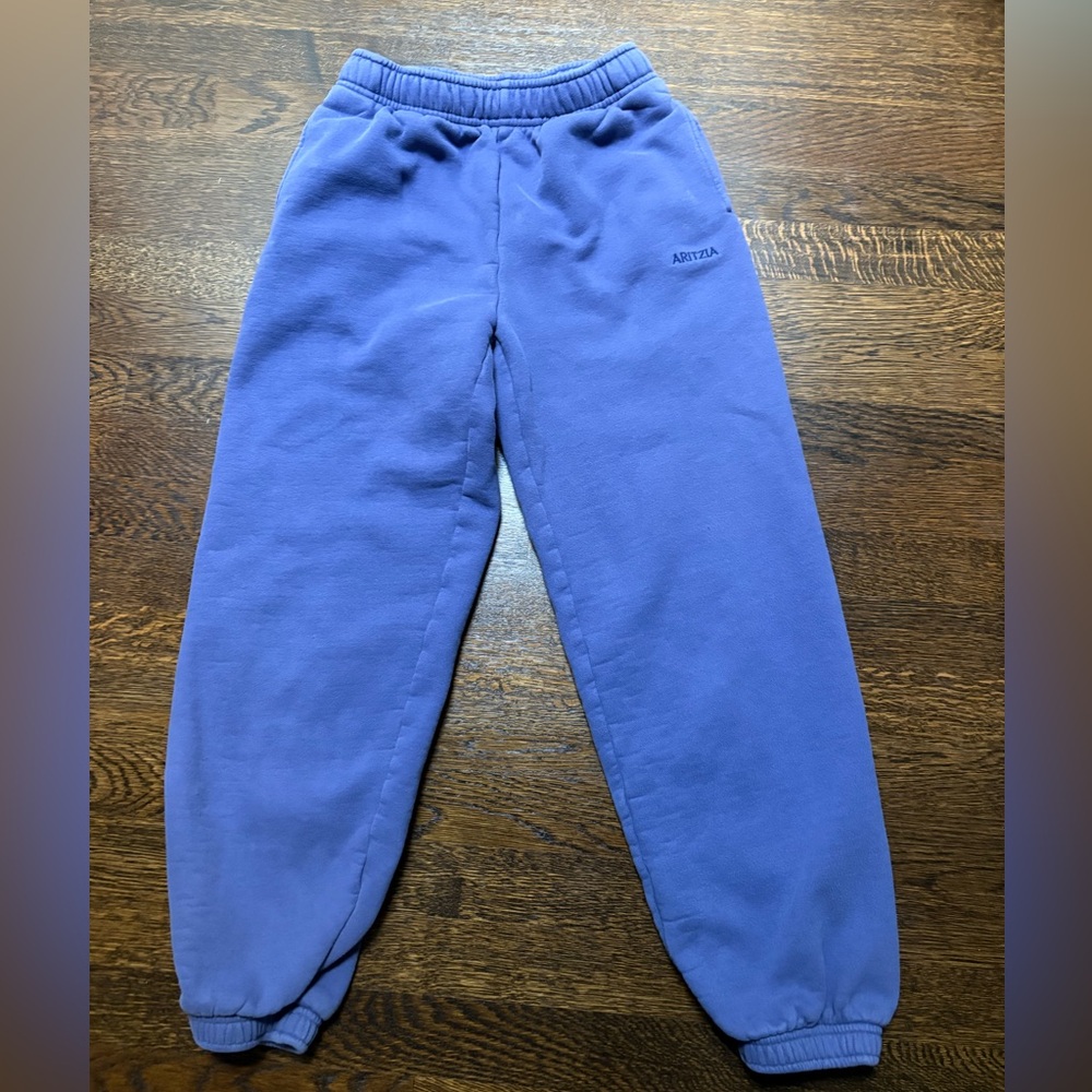 Aritzia Mega Fit sweat fleece joggers 2XS / XXS lavender / blue